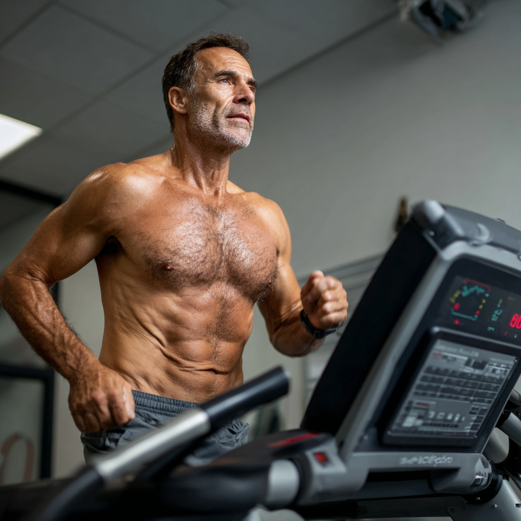 Aktív felnőtt edzés, energikus mozgás